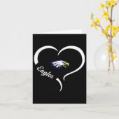 Hubbard Eagles Logo Half Hart Slogan Hs Kaart (Gele Bloem)