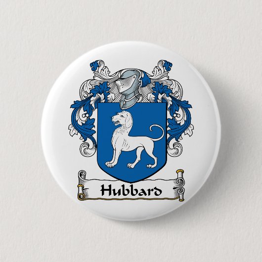 Hubbard Family Crest Ronde Button 5,7 Cm (Voorkant)