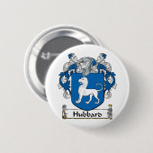 Hubbard Family Crest Ronde Button 5,7 Cm (Voorkant /achterkant)