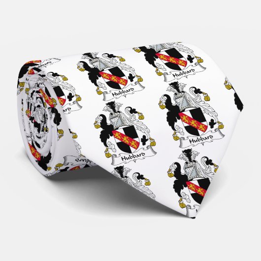 Hubbard Family Crest Stropdas (Opgerold)