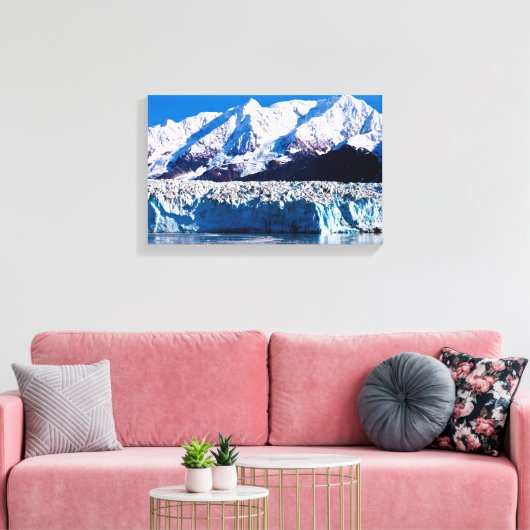 Hubbard Glacier, Alaska Canvas print (Insitu (Woonkamer))
