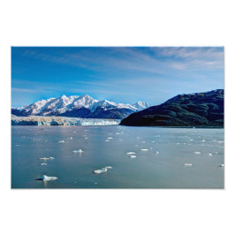 Hubbard Glacier, Alaska Foto print Afdruk