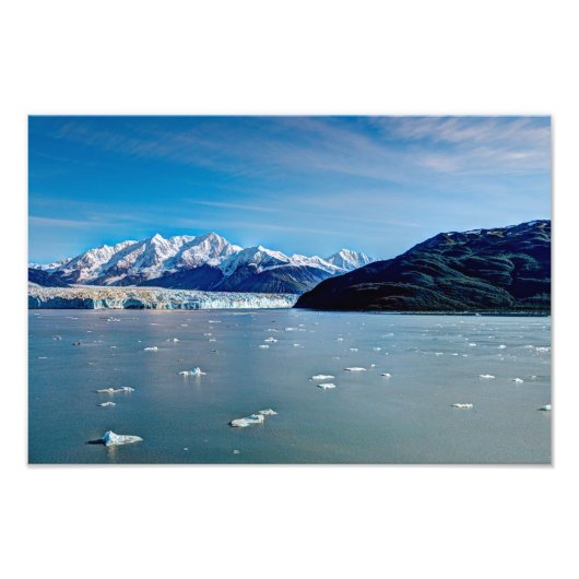 Hubbard Glacier, Alaska Foto print Afdruk (Voorkant)