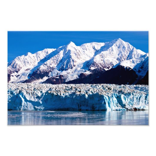 Hubbard Glacier, Alaska Foto print Afdruk (Voorkant)
