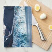 Hubbard Glacier, Alaska Kitchen theehanddoek Theedoek (Quarter Fold)