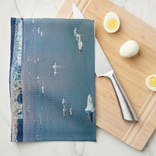 Hubbard Glacier, Alaska Kitchen theehanddoek Theedoek (Quarter Fold)