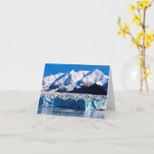 Hubbard Glacier, Alaska Wenskaart Kaart (Gele Bloem)