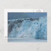 Hubbard Glacier crasht in de Golf van Alaska Briefkaart (Voorkant / Achterkant)