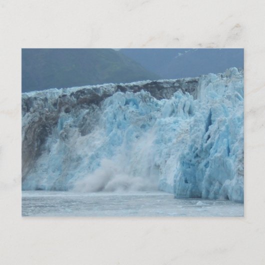 Hubbard Glacier crasht in de Golf van Alaska Briefkaart (Voorkant)