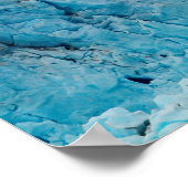 Hubbard glacier van een schip in Alaska Poster (Hoek)