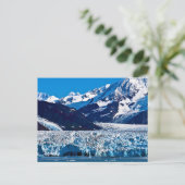 Hubbard Gletsjer, Alaska Ansichtkaart Briefkaart (Staand voorkant)