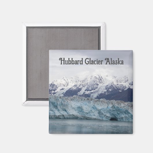 Hubbard Gletsjer Alaska Magnet (Voorkant / Achterkant)