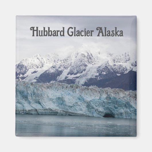 Hubbard Gletsjer Alaska Magnet (Voorkant)