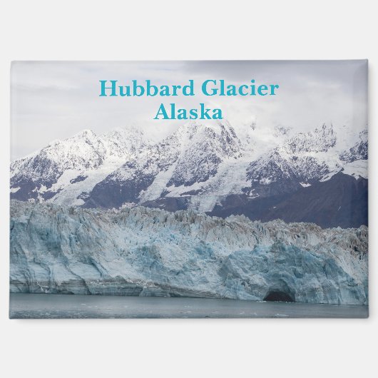 Hubbard Gletsjer Alaska Magnet (Voorkant)