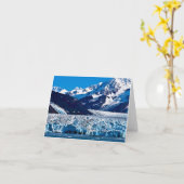 Hubbard Gletsjer, Alaska Wenskaart Kaart (Gele Bloem)