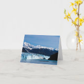 Hubbard Gletsjer, Alaska Wenskaart Kaart (Gele Bloem)