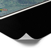 Hubbard Lake Michigan Satellite Poster Map (Hoek)