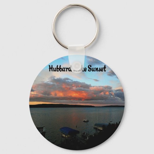 Hubbard Lake Michigan Sleutelhanger (Voorkant)