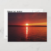 Hubbard Lake Sunset Briefkaart (Voorkant / Achterkant)