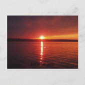 Hubbard Lake Sunset Briefkaart (Voorkant)