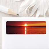 Hubbard Lake Sunset Etiket (Insitu)