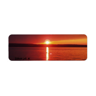 Hubbard Lake Sunset Etiket