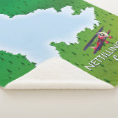 Hubbard-meer Noordelijke Michigan-meerkaart Sherpa Sherpa Deken (3/4)