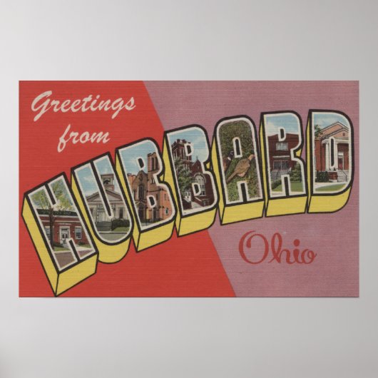 Hubbard, OhioLarge Letter ScenesHubbard, OH Poster (Voorkant)