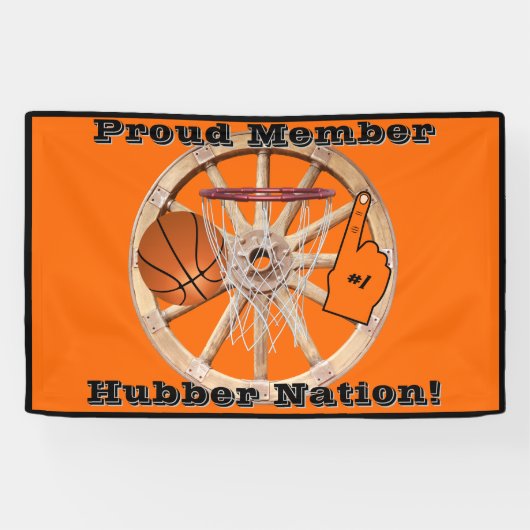 Hubber Nation Basketball Spandoek (Horizontaal)
