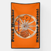 Hubber Nation Basketball Spandoek (Verticaal)