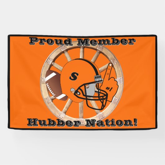 Hubber Nation Football Spandoek (Horizontaal)