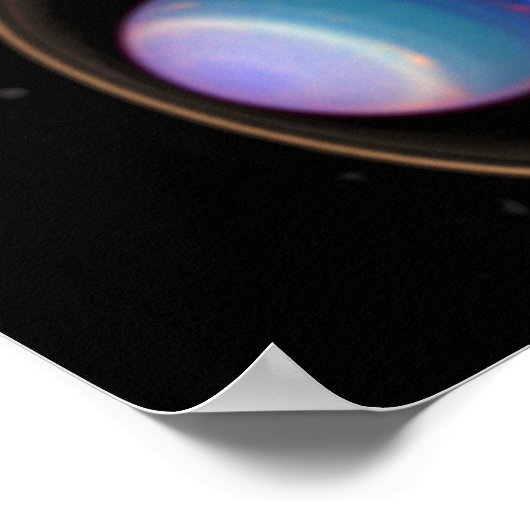 Hubble Afbeelding van Uranus Poster (Hoek)