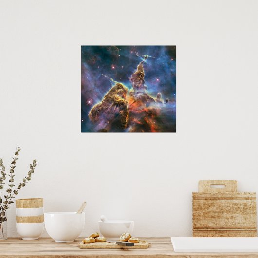 Hubble Captures Uitzicht "Mystic Mountain" Poster (Keuken)