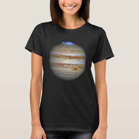 Hubble Captures Vivid Auroras in Jupiteru2019s Atm T-shirt (Voorkant)