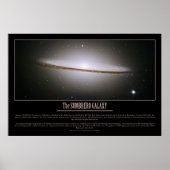 HUBBLE - De SOMBRERO GALAXY Poster (Voorkant)