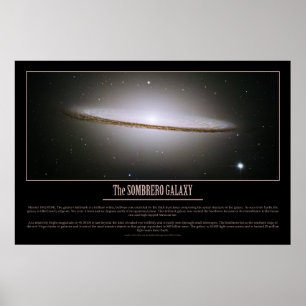 HUBBLE - De SOMBRERO GALAXY Poster