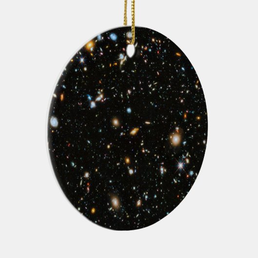 Hubble Deep Field Keramisch Ornament (Rechts)
