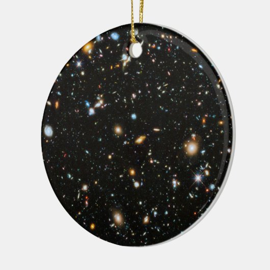 Hubble Deep Field Keramisch Ornament (Links)
