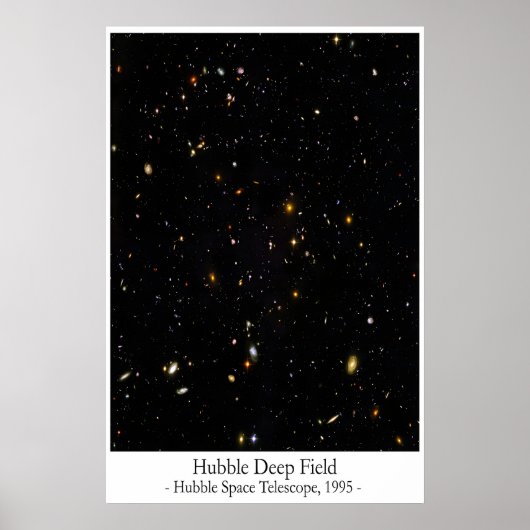 Hubble Deep Field Poster – Iconische Hubble Ruimte (Voorkant)