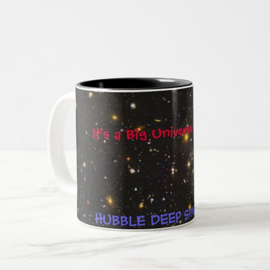 HUBBLE DEEP RUIMTEVELD TWEEKLEURIGE KOFFIEMOK (Voorkant links)
