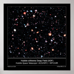 Hubble Extreme Deep Field Nieuwsbericht Poster