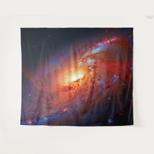  Hubble Galaxy Afbeelding - Messier 106 Wandkleed (Voorkant (horizontaal))