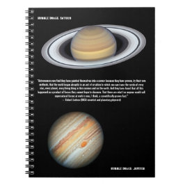 Hubble Jupiter and Saturn Scientist Quotation Notitieboek