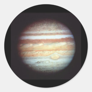 Hubble Jupiter Ronde Sticker