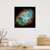 Hubble Mosaic of the Crab Nebula Poster (Keuken)