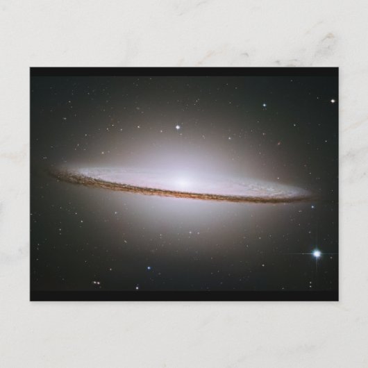 Hubble mosaic of the majestic Sombrero Galaxy Briefkaart (Voorkant)