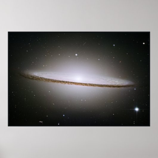 Hubble Mosaic of the Majestic Sombrero Galaxy Poster (Voorkant)