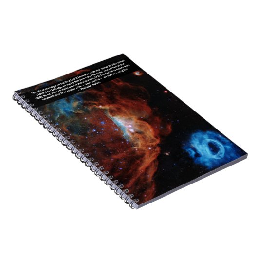 Hubble Nebula Scientist Quotation Notebook Notitieboek (Rechterzijde)