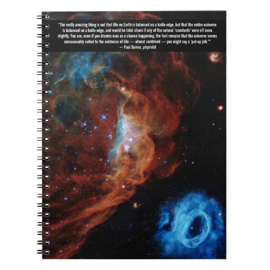 Hubble Nebula Scientist Quotation Notebook Notitieboek (Voorkant)