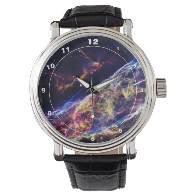 Hubble & Nebula Veil - Buitenruimte (horloge) Horloge (Voorkant)